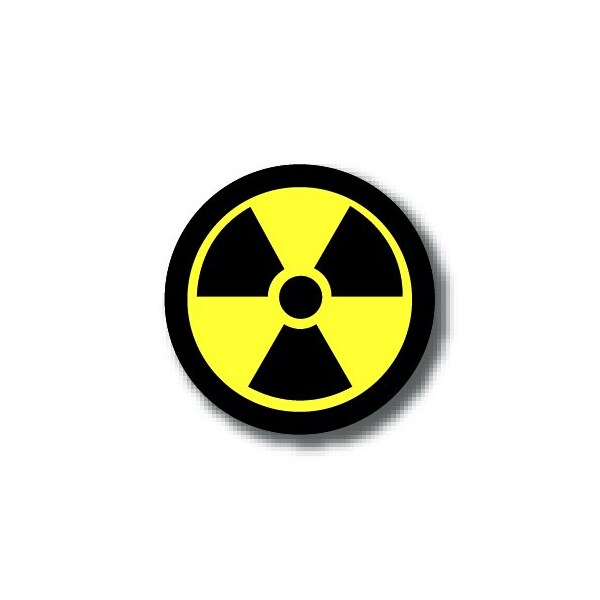 Ergomat 16in CIRCLE SIGNS - Radiation Risk DSV-SIGN 256 #3114 -UEN - main